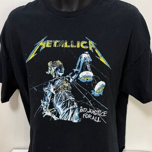 Black Cotton Men's Tee - XXL